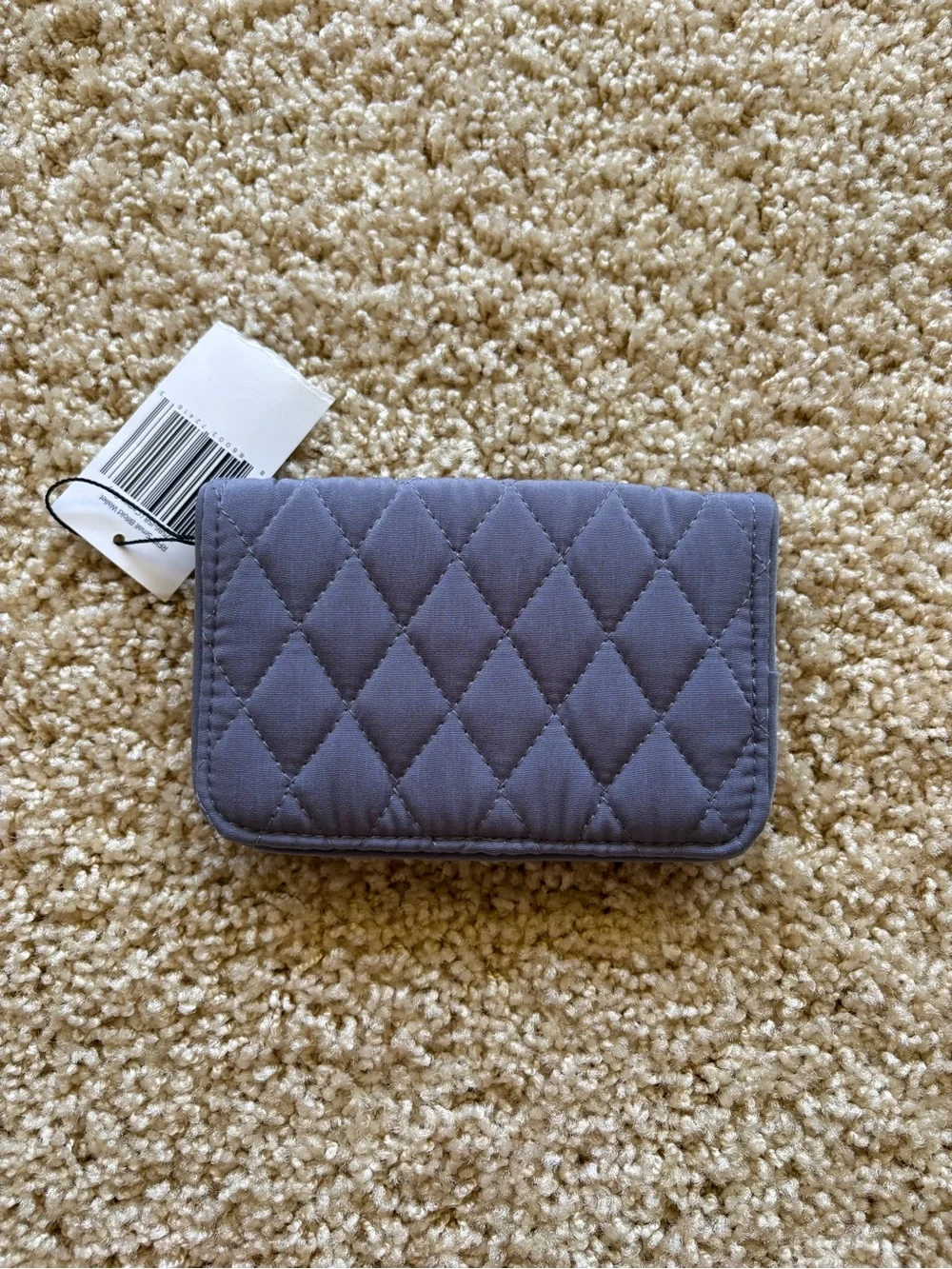 Vera Bradley RFID Small Bifold Wallet Carbon Gray NWT - Picture 3 of 8